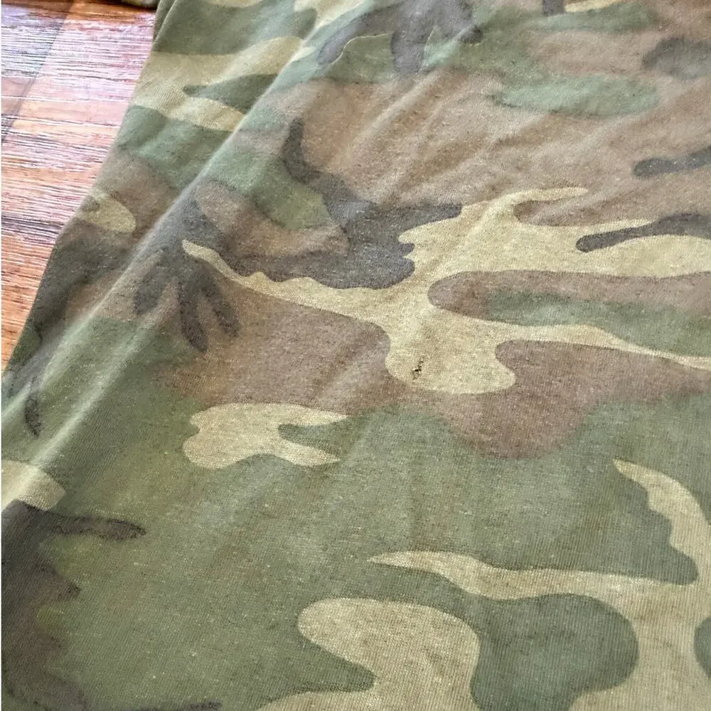 Vintage 80s Woodland Camouflage Tee Shirt - Picture 4 of 8